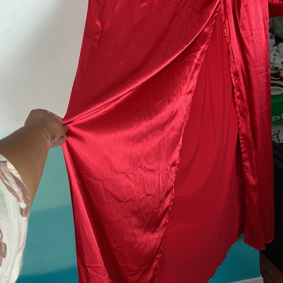 Juxlabel red plunging maxi dress - Picture 2 of 6